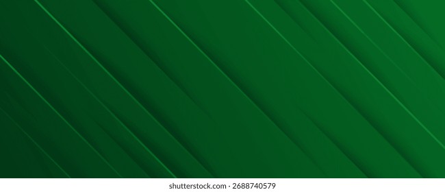 Fundo de banner verde abstrato. Modelo da Web de plano de fundo de apresentação de padrão de banner de design gráfico abstrato vetorial. Vetor Eps10