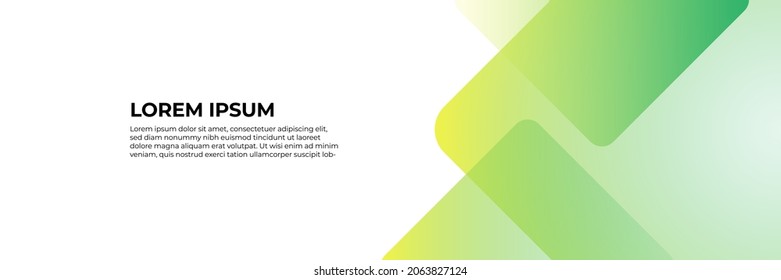 Resumen conjunto de plantillas web de diseño de banner verde. Banner web de encabezado horizontal. Plantilla de fondo de patrón de banner de diseño gráfico abstracto vectorial.
