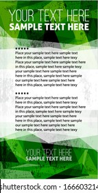 Abstract green banner template