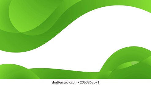 abstract green bio curve background for business with copy space area