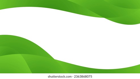 fondo abstracto de la curva bio verde para empresas con área de copia
