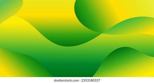 abstract green bio wave colorful background