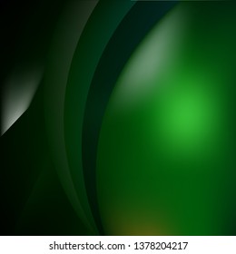 Abstract Green and Black Background