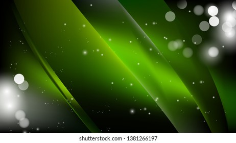 Abstract Green and Black Background Design