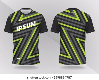 abstract green and black background and pattern for sport jersey design