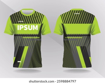 abstract green and black background and pattern for sport jersey design