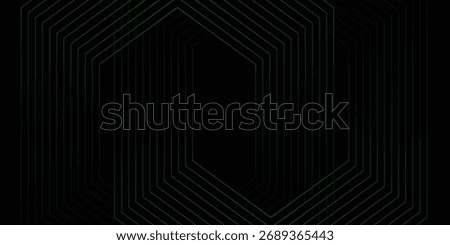 Abstract Green and Black Chevron Lines Background, Vector Illustration.