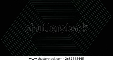 Abstract Green and Black Chevron Lines Background, Vector Illustration.