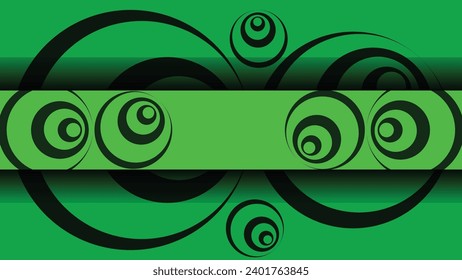 The Abstract Green and Black Colors Channel Banner Template features a modern and elegant design with a combination of green and black colors.