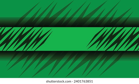 The Abstract Green and Black Colors Channel Banner Template features a modern and elegant design with a combination of green and black colors.