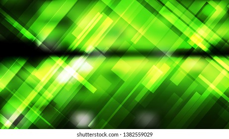 Abstract Green and Black Geometric Background Vector Image