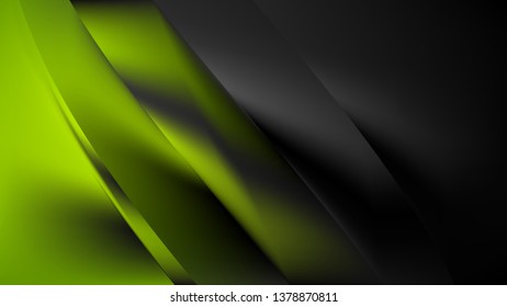 Abstract Green and Black Graphic Background