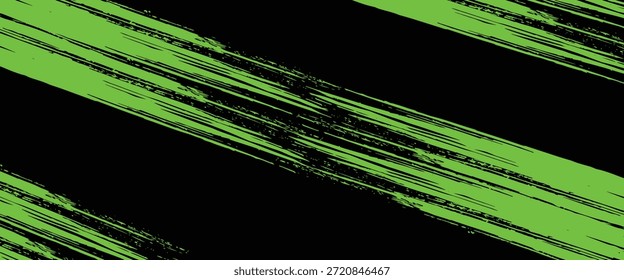 Abstractas fondo de Vector grunge verde y negro. Diseño dinámico con líneas diagonales angustiadas, puntos semitonos y texturas salpicadas, creando un efecto moderno enérgico y vanguardista.Arte

