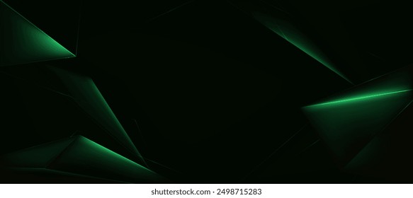 Abstractas diseño de Vector de lujo hexagonal verde y negro y juego verde