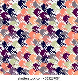 Abstract green black and purple splashes.Hand drawn with paint brush seamless background.Modern hipster style design.