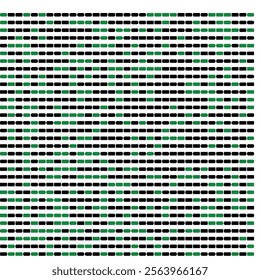 Abstract Green and Black Rounded Rectangle Pattern