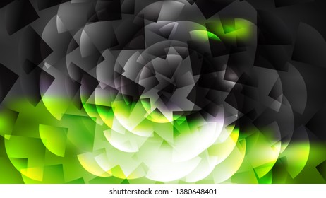 Abstract Green Black and White Background
