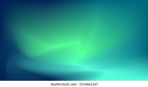 Abstract green   blue background  Aurora Borealis sky