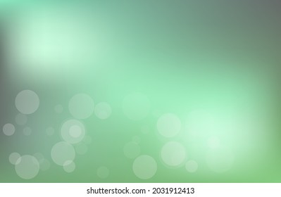 abstract green and blue background. bokeh effect. vector illustration