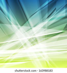 Abstract green and blue background vector template concept