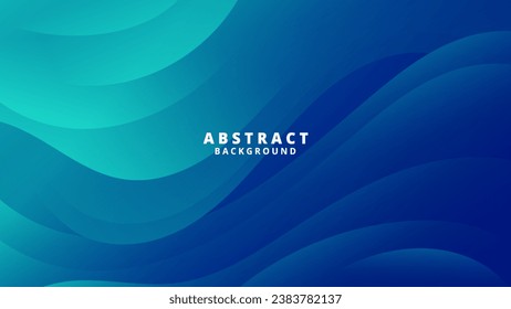 Abstract green blue Background with Wavy Shapes. flowing and curvy shapes. This asset is suitable for website backgrounds, flyers, posters, and digital art projects.