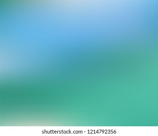 Abstract green blue blur backdrop. Vector illustration.