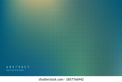 Abstract green blue blur gradient with halftone background. Simple light dark green template. You can use for cover template, poster, banner web, flyer, Print ad. Vector illustration