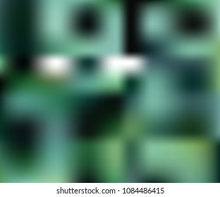 Abstract green and blue blurred gradient background with light. Nature backdrop. Vector illustration. Ecology concept for your graphic design, banner or poster