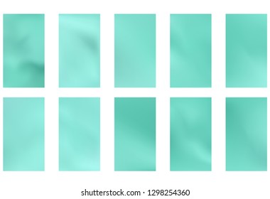 Abstract green and blue blurred gradient background with light. Nature backdrop. Vector illustration. Ecology concept for your graphic design, banner or poster