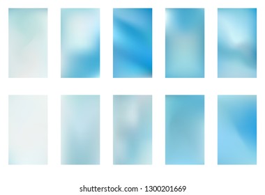Abstract green and blue blurred gradient background with light. Nature backdrop. Vector illustration. Ecology concept for your graphic design, banner or poster