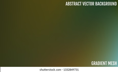 Abstract green and blue blurred gradient background with light. Nature backdrop.  Shaded smooth silk empty background.