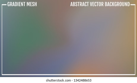 Abstract green and blue blurred gradient background with light. Nature backdrop. Vector illustration. Ecology concept for your graphic design, banner or poster