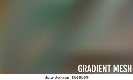 Abstract green and blue blurred gradient background with light. Nature backdrop.  Shaded smooth silk empty background.