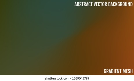 Abstract green and blue blurred gradient background with light. Nature backdrop.  Shaded smooth silk empty background.
