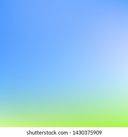 Abstract green and blue blurred gradient mesh background with light. Trendy colors. Modern nature backdrop. Ecology concept for your graphic design, banner or poster