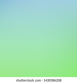 Abstract green and blue blurred gradient mesh background with light. Trendy colors. Modern nature backdrop. Ecology concept for your graphic design, banner or poster