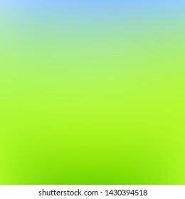 Abstract green and blue blurred gradient mesh background with light. Trendy colors. Modern nature backdrop. Ecology concept for your graphic design, banner or poster