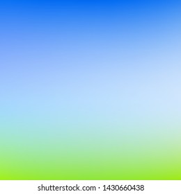 Abstract green and blue blurred gradient mesh background with light. Trendy colors. Modern nature backdrop. Ecology concept for your graphic design, banner or poster