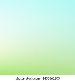 Abstract green and blue blurred gradient mesh background with light. Trendy colors. Modern nature backdrop. Ecology concept for your graphic design, banner or poster