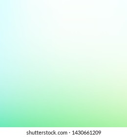 Abstract green and blue blurred gradient mesh background with light. Trendy colors. Modern nature backdrop. Ecology concept for your graphic design, banner or poster