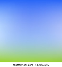 Abstract green and blue blurred gradient mesh background with light. Trendy colors. Modern nature backdrop. Ecology concept for your graphic design, banner or poster