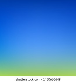 Abstract green and blue blurred gradient mesh background with light. Trendy colors. Modern nature backdrop. Ecology concept for your graphic design, banner or poster