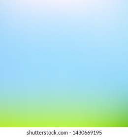 Abstract green and blue blurred gradient mesh background with light. Trendy colors. Modern nature backdrop. Ecology concept for your graphic design, banner or poster