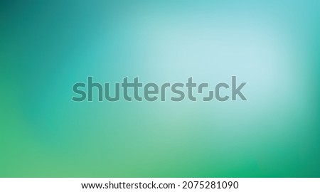 Abstract green and blue blurred gradient background. Light color nature blur pattern. Vector eco illustration. Ecology, summer, spring, grass, soft concept. Graphic design for banner or poster. EPS 10