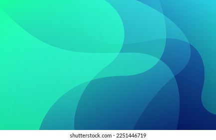 Abstract green and blue color background. Dynamic shapes composition. Eps10 vector