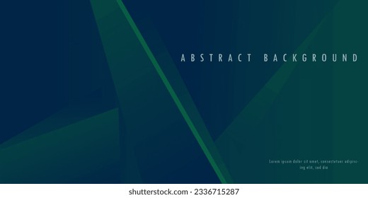 Abstract green and blue geometric shape technology digital concept background, dark blue and dark green abstract concept background. Vector digital art design eps 10 