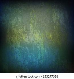abstract green blue grunge background of vintage texture