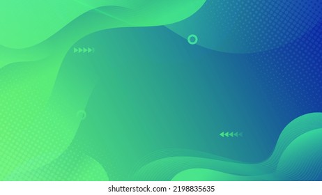 Abstract Green and blue liquid background. Modern background design. gradient color. Dynamic Waves. Fluid shapes composition. Fit for website, banners, wallpapers, brochure, posters