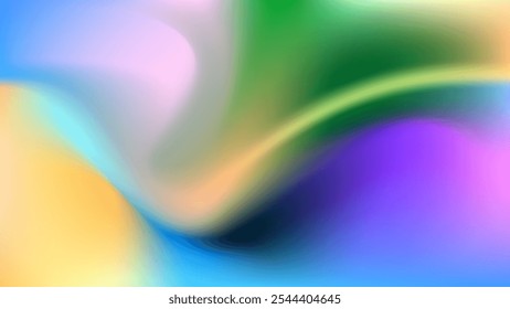 ABSTRACT GREEN BLUE PINK GRADIENT MESH BACKGROUND SMOOTH LIQUID COLORFUL BLURRED DESIGN VECTOR TEMPLATE GOOD FOR MODERN WEBSITE, WALLPAPER, COVER DESIGN 