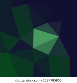 Abstract green and blue polygon background.